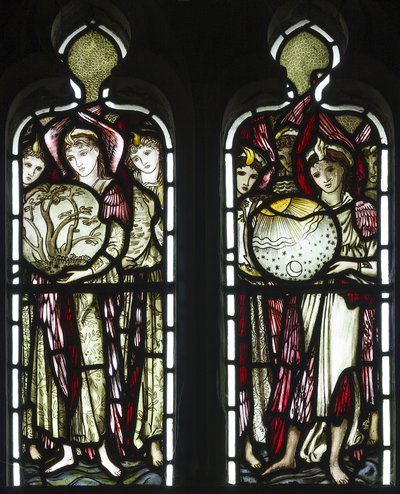 The Days of Creation, 1874 (målat glas) av Edward Burne Jones