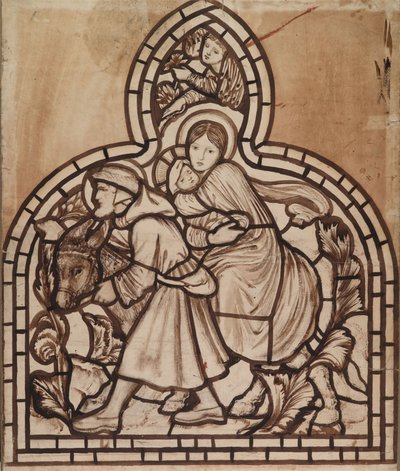 Flygningen till Egypten av Edward Burne Jones