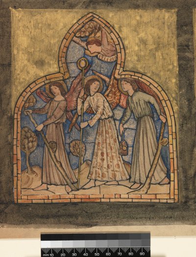 Flygningen till Egypten, 1862 av Edward Burne Jones