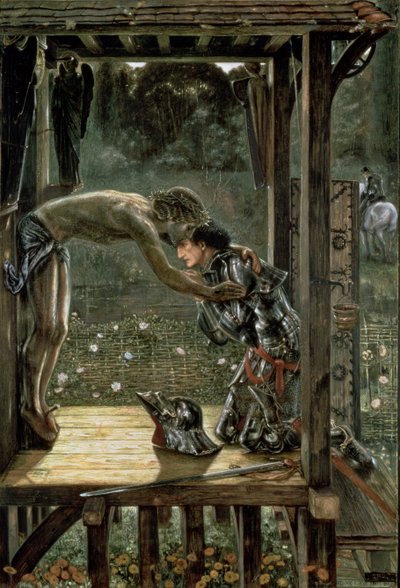 Den barmhärtige riddaren, 1863 av Edward Burne Jones