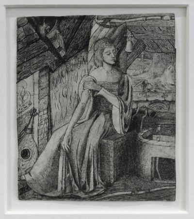 Unbekanntes Thema, möglicherweise Cupidos Tochter an seiner Schmiede von Edward Coley Burne-Jones