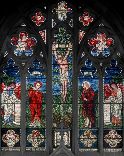 Birmingham, Acocks Green, St Mary The Virgin, East Window, Morris & Co., Edward Burne-Jones, John Henry Dearle (1859-1932), 1895 av Edward Coley and Dearle Burne Jones