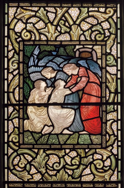 Wilden, All Saints, Morris & Co., Edward Burne-Jones, John Henry Dearle (1859-1932), Reception into Paradise, 1902-1914, Louisa, Alfred, The Baldwins, premiärminister, metodist, Worcestershire, Arts & av Edward Coley and Dearle Burne Jones