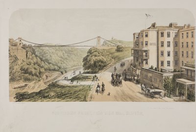 Hängbro, från Sion Hill, Clifton, ca 1875 av Edward Colston Lavars