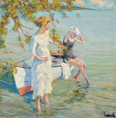 "Vid badplatsen" av Edward Cucuel