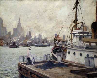 Morgon i New Yorks hamn av Edward Cucuel