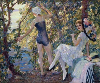 De badande av Edward Cucuel