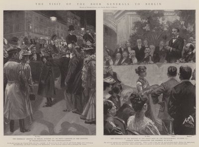 Boergeneralernas besök i Berlin (litografi) av Edward Cucuel