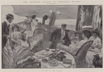 Seglingssäsongen i nordliga vatten (litografi) av Edward Cucuel
