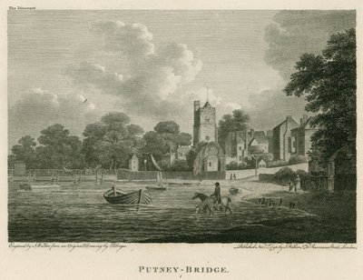 Putney Bridge, London av Edward Dayes