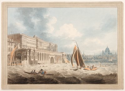 Somerset House från Themsen av Edward Dayes