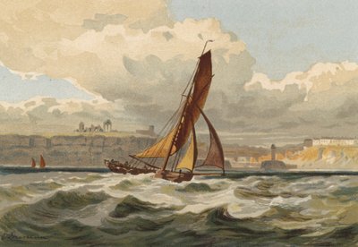 Smack passerar Whitby av Edward Duncan