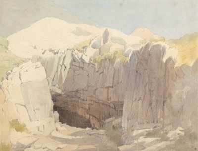 Study of Rocks at Mumbles av Edward Duncan