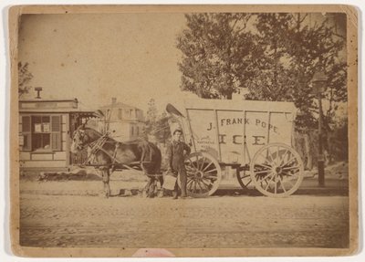 J. Frank Pope Isvagn,ca. 1885 (foto) av Edward Edwards