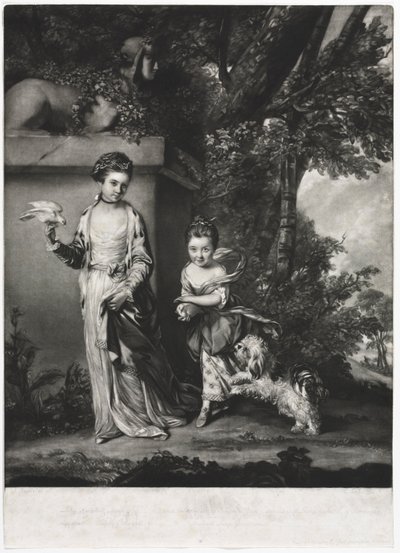 Damerna Amabel och Mary Jemima Yorke, ca. 1761. av Edward Fisher