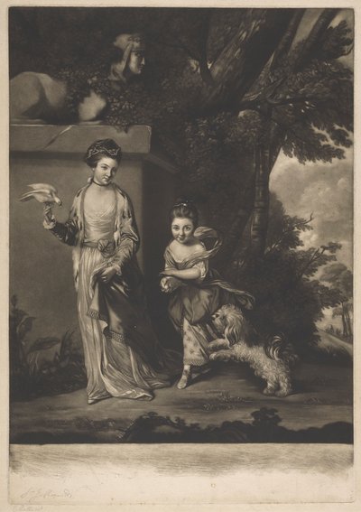 Damerna Amabel och Mary Jemina Yorke av Edward Fisher