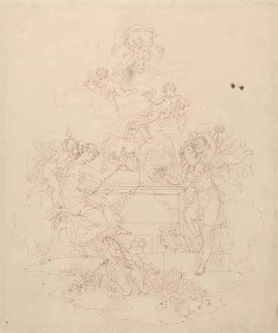 Allegori över måleri och litteratur av Edward Francis Burney