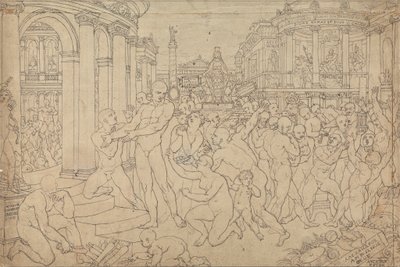 Gross Study för St. Paul i Efesos av Edward Francis Burney