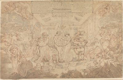 Förberedande teckning till Valsen av Edward Francis Burney