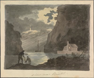 Utsikt nära Bristol av Edward Francis Burney