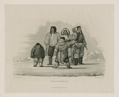Grupp av Eskimaux av Edward Francis Finden
