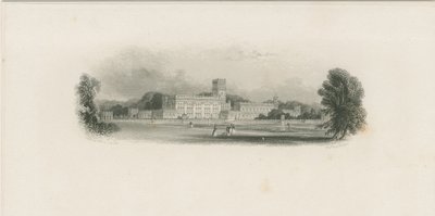 Trentham Hall: stålgravyr och [?mitten av 1800-talet] (tryck) av Edward Francis Finden