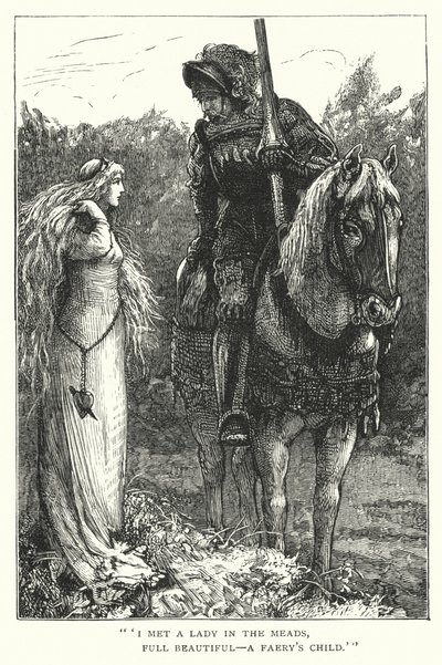 Den vackra damen utan nåd (gravyr) av Edward Frederick (after) Brewtnall