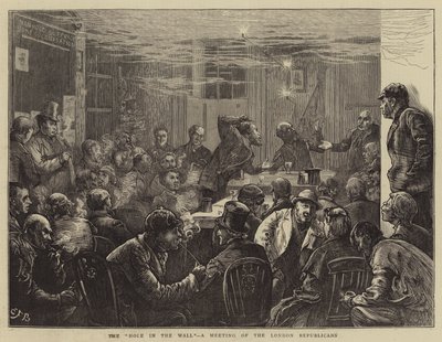 Hålet i väggen, ett möte för republikanerna i London av Edward Frederick Brewtnall