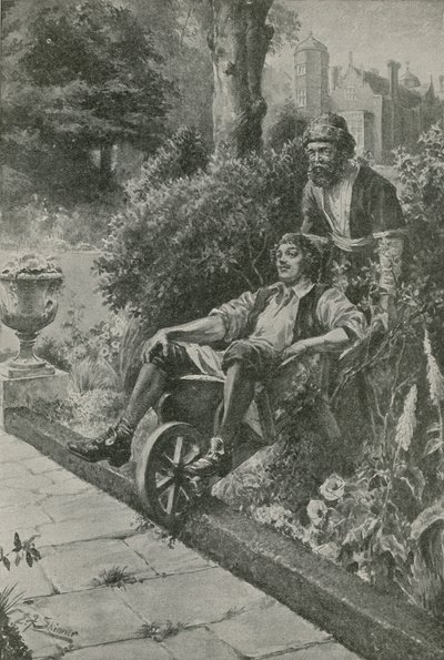 Peter den store tar en liten åktur (litografi) av Edward Frederick Skinner