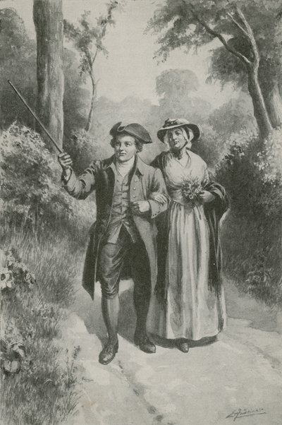 Rare Kate Blake och hennes William (lito) av Edward Frederick Skinner