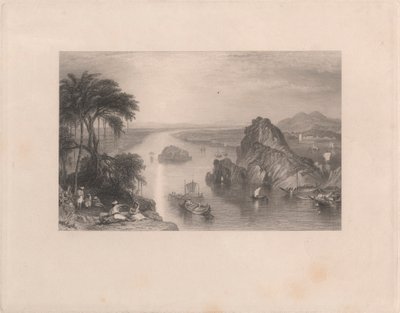 Stenar vid Colgong på Ganges av Edward Goodall