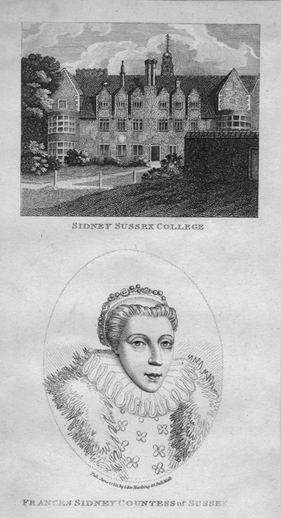 Sidney Sussex College, Frances Sidney grevinna av Sussex, 1801. av Edward Harding