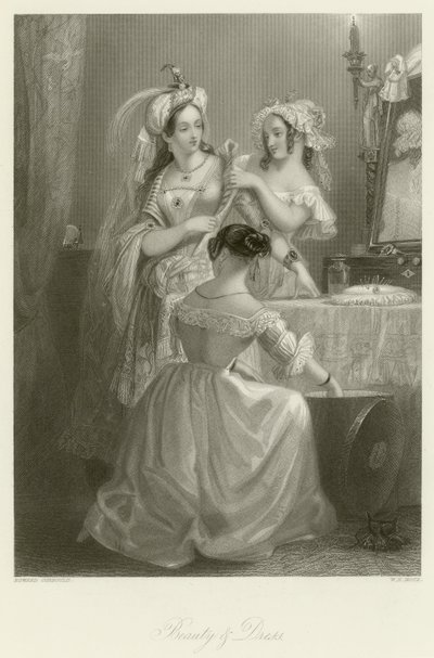 Skönhet och klänning av Edward Henry Corbould