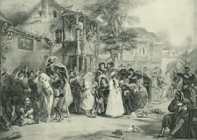 Chaucer and the Canterbury Pilgrims (gravyr) av Edward Henry Corbould