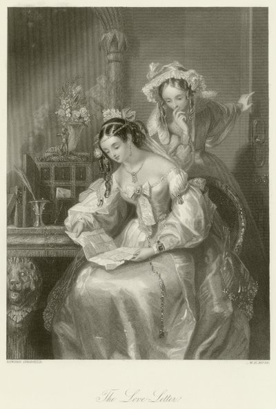 Kärleksbrevet av Edward Henry Corbould