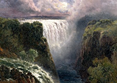 Utsikt över Victoriafallen av Edward Henry Holder