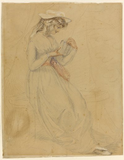 Illustration för George Washington Jones: A Christmas Gift That Went A-Begging, 1903 (kol, tvätt & kinesiskt vitt på papper) av Edward Henry Potthast
