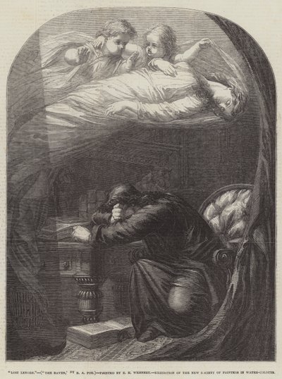 Lost Lenore, The Raven, av E A Poe av Edward Henry Wehnert
