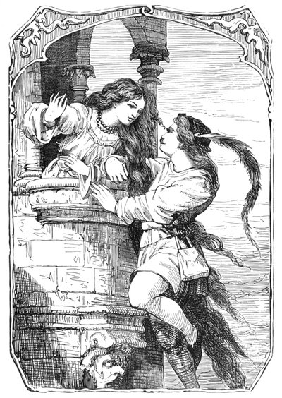 Rapunzel, 1901 av Edward Henry Wehnert
