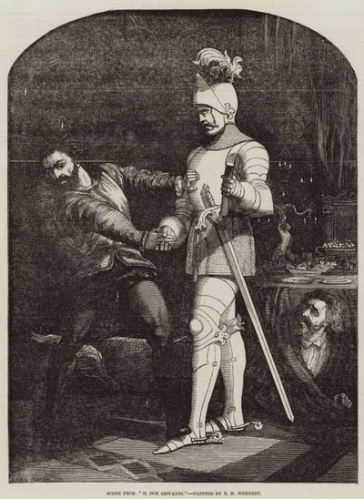 Scen från Don Giovanni av Edward Henry Wehnert