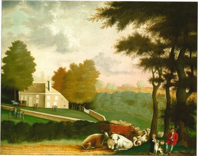The Grave of William Penn, ca 1847-1848 (olja på duk) av Edward Hicks
