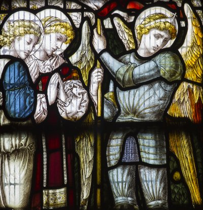Änglar, 1882 (målat glas) av Edward Holmes Jewitt