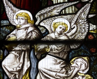 Änglar, 1882 (målat glas) av Edward Holmes Jewitt
