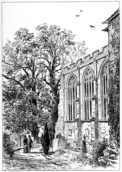 Koret i Stratford Church, Stratford-upon-Avon, Warwickshire, 1885. av Edward Hull
