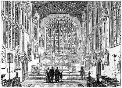 Koret i Stratford Church, Stratford-upon-Avon, Warwickshire, 1885. av Edward Hull
