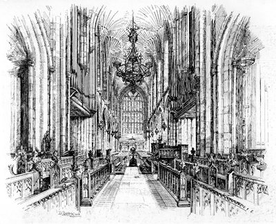 Bath Abbey, Bath, Somerset, 1902-1903. av Edward J. Burrows