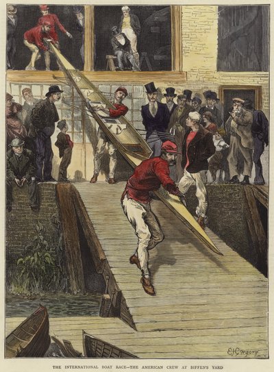 Den internationella båttävlingen av Edward John Gregory