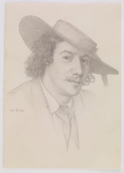 Porträtt av Whistler, 1858. av Edward John Poynter