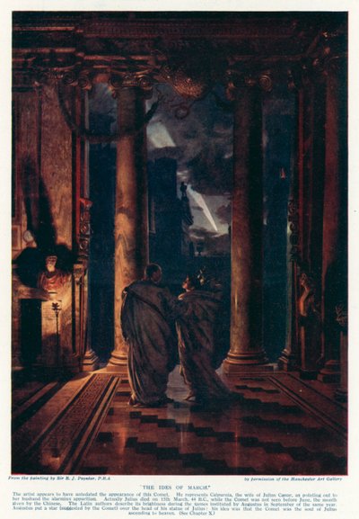 The Ides of March, 44 f.Kr. (färg litho) av Edward John Poynter