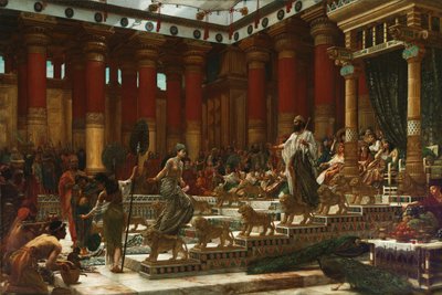 Drottningen av Sabas besök hos kung Salomo, 1890 av Edward John Poynter